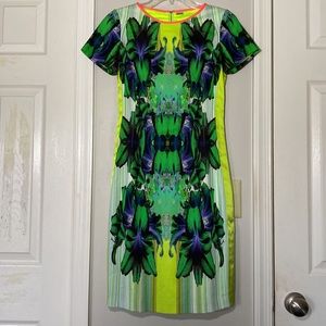Elie Tahari Angie Printed Sheath Dress - size 2